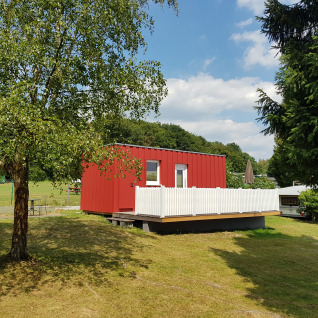 Hébergement glamping au Camping im Bergischen Land - Buschem's Box en Rhénanie-du-Nord-Westphalie par temps ensoleillé