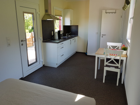 Vista interior de Camping im Bergischen Land - Buschem's Box, glamping moderno en Renania del Norte-Westfalia.