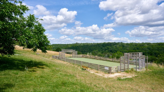 Terreno deportivo - Villatent - Camping Lestaubiere - Douville, Dordoña, Francia