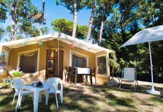 Glamping i naturen ved Vacanze col Cuore: Sivinos Camping Boutique - Glamping Gardameer med komfortable telte.