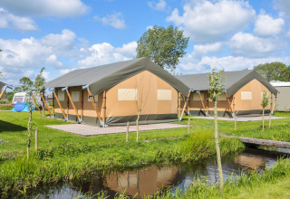 Alojamiento glamping en tiendas safari de Boerderij De Boerinn en Utrecht, rodeado de naturaleza