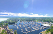 Panoramica del porto turistico - Marina Parcs Naarden - Naarden, Olanda Settentrionale, Paesi Bassi