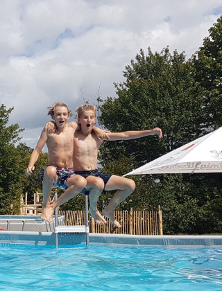 Piscina al aire libre - Camping Borken am See - Villatent - Rijssen-Holten, Overijssel, Países Bajos