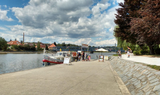 Anlegestelle - Camping Prima - Vodatent - Týn nad Vltavou, Südböhmen, Tschechische Republik
