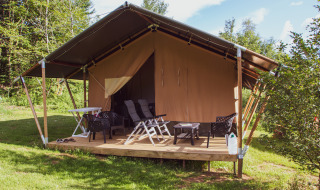 Safari Zelt innen - Vodatent - Camping GT Keiheuvel - Balen - Antwerpen - Belgien