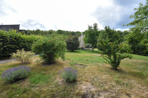 Photo of a garden with bushes and trees near the Holiday home «Terra 2 Persons» mobile home in Germany.