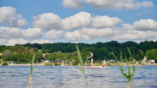 Suppen op het meer - Camping Les Genêts - Villatent - Salles Curan, Occitanië, Frankrijk