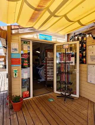 Eingangsrezeption - Camping La Bretonnière - Villatent - Saint Julien des Landes, Pays de la Loire, Frankreich