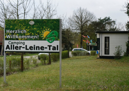 Ingang - Vodatent - Camping Aller-Leine-Tal  - Essel-Engehausen - Nedersaksen - Duitsland