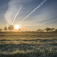 Opkomende zon, Nedersaksen, Duitsland