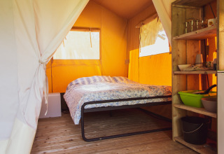 Safaritelt indvendigt - Vodatent - Camping GT Keiheuvel - Balen - Antwerpen - Belgien