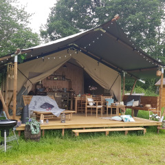 Tienda de campaña frontal - Glamping des 2 Marguerites - Vodatent - Bazoches au Houlme, Normandía, Francia