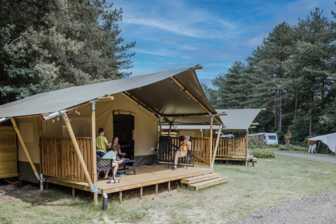 Terrazza per tende - Camping Siësta - Voda-Tent - Wechelderzande, Anversa, Belgio