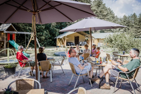 Terrasse - Camping Siësta - Vodatent - Wechelderzande, Antwerpen, Belgien