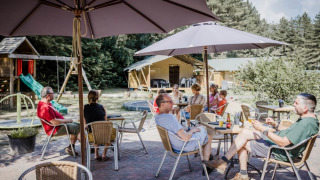Terras - Camping Siësta - Vodatent - Wechelderzande, Antwerpen, België