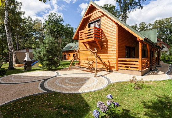 Holiday lodge at Holiday complex Pobierowo-Doppelhaus 4 and 2, surrounded by garden and playground