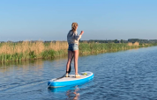På SUP i området - Boerencamping Swarthoeve - Vodatent - Wormer, Nordholland, Holland
