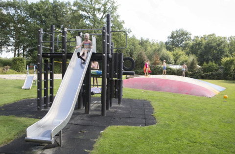 Playground with children - Camping de Haer - Vodatent - Agelo, Overijssel, Netherlands