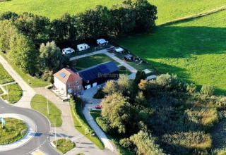 Camping vanaf boven - Camping de Noorde - Vodatent - Zwartsluis, Overijssel, Nederland