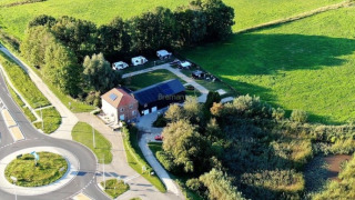 Camping desde arriba - Camping de Noorde - Vodatent - Zwartsluis, Overijssel, Países Bajos