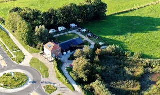 Camping desde arriba - Camping de Noorde - Vodatent - Zwartsluis, Overijssel, Países Bajos