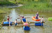 Building rafts - Minicamping Falkenborg - Vodatent - Beltrum, Gelderland, Netherlands
