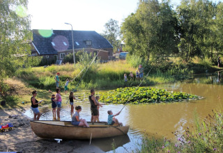 Laghetto per la pesca e il nuoto - Minicamping Falkenborg - Vodatent - Beltrum, Gheldria, Paesi Bassi
