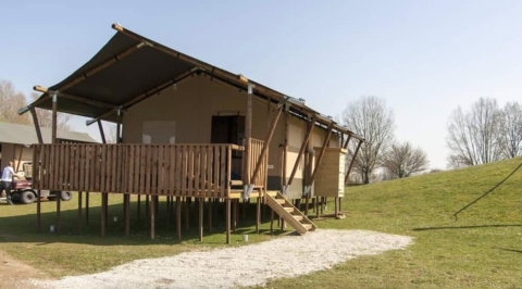 Tente safari - Recreatiepark Riverside - Vodatent - Appeltern, Gelderland, Pays-Bas