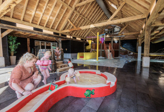 Parco giochi acquatico al coperto al parco vacanze Kaps in Overijssel, Paesi Bassi, con bambini.