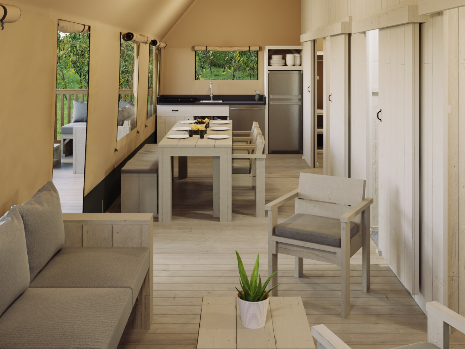 De Bosvilla met Kachel