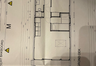 Plano de la casa flotante Aqua Dolce en Welcome In - Friesland, Países Bajos, mostrando la distribución.
