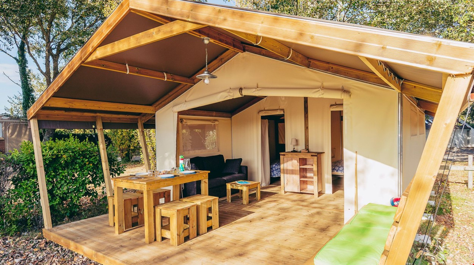 Uitzicht dat je bijblijft - safaritent glamping in Bretagne
