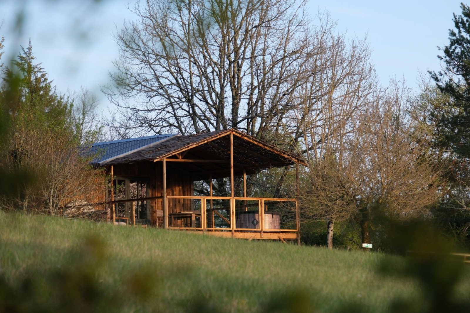 Hut Minca met jacuzzi en uitzicht op de vallei