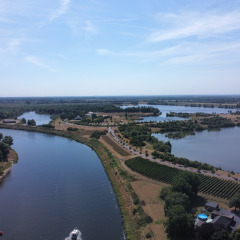 Foto aérea Meine Komplas - Vodatent - Camping de Boomgaard - Maaseik - Limburgo Belga - Bélgica.jpg