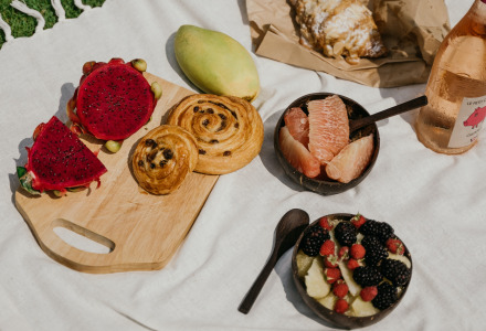 Picnick - Vodatent - Camping la Cour d_Enchère - Saint-Palais - Auvergne-Rhone-Alpes - Frankreich