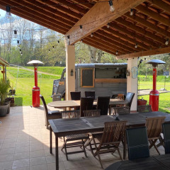 Ristorante - Voda-Tent - Camping Moulin du - Saulgond- Nouvelle-Aquitaine - Francia