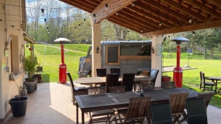 Ristorante - Voda-Tent - Camping Moulin du - Saulgond- Nouvelle-Aquitaine - Francia