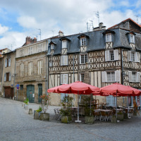 Straße in Limoges - Vodatent - Camping Moulin du - Saulgond- Nouvelle-Aquitaine - Frankreich