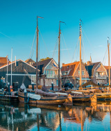 Pueblo pesquero de Urk, IJsselmeer, Flevoland, Países Bajos