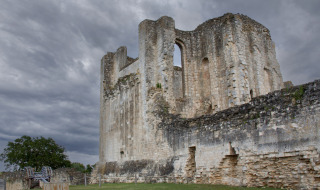La abadía de Maillezais, Loira, Francia