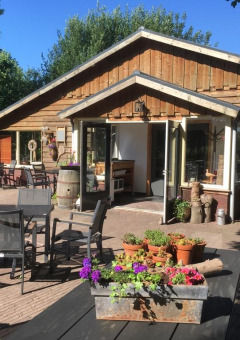 Restaurante con terraza - Vodatent - Camping de Zwammenberg - De Moer - Brabante Septentrional - Países Bajos