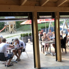 Camping en terrasse Sonnenberg, Muden, Basse-Saxe, Allemagne.