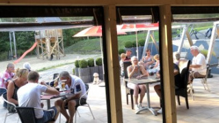 Camping en terrasse Sonnenberg, Muden, Basse-Saxe, Allemagne.