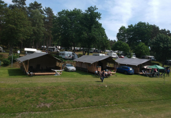 Tenda safari al campeggio Sonnenberg, MüdenÖrtze, Bassa Sassonia, Germania