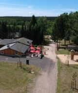 Photo aérienne de la réception du Sonnenberg, camping du Sonnenberg, Muden, Basse-Saxe, Allemagne.
