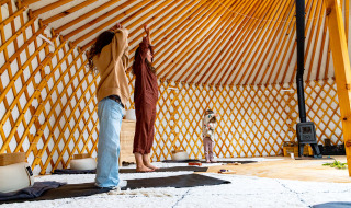 Yoga - Sommerlicht - Balkbrug, Overijssel, Niederlande