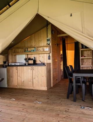 Safaritent2- Vodatent - Camping la Salvinie - Dordogne, Terrasson Lavilledieu, Frankrijk