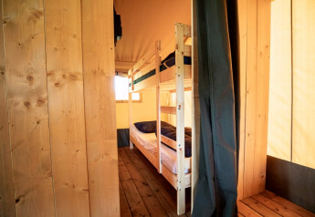 Hytte med køjesenge - Voda-Telt - Camping la Salvinie - Dordogne, Terrasson Lavilledieu, Frankrig