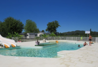 Piscine - Vodatent - Camping la Salvinie - Dordogne, Terrasson Lavilledieu, France