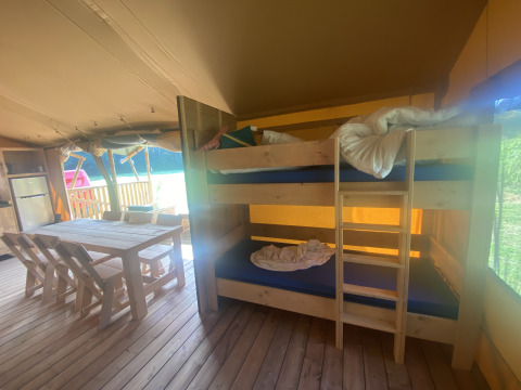Bunk safari tent - Vodatent - Camping Moulin du Pommier - Saulgond- Nouvelle-Aquitaine - France